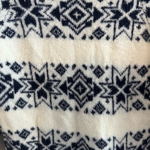 🌟 J Crew Womens Fair Isle Striped Sweater XXS Baby/Ivory Pullover Wool Blend - Picture 5 of 6